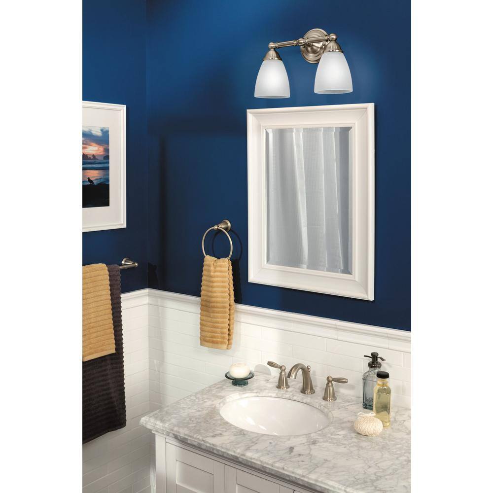 MOEN Brantford 18 in. Towel Bar in Brushed Nickel YB2218BN