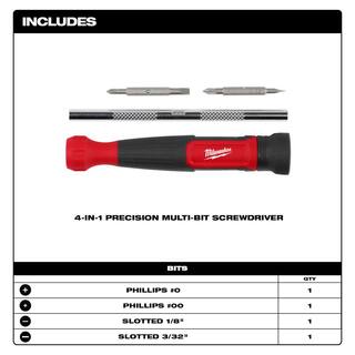 MW 4-in-1 Precision Multi-Bit Screwdriver 48-22-2930