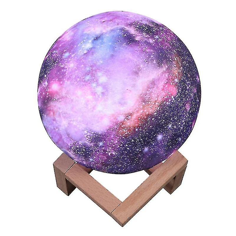 Planet Light Children's Toy Light， 16 Color Led 3d Galaxy Light Star Moon， Light Wooden Tower Remote