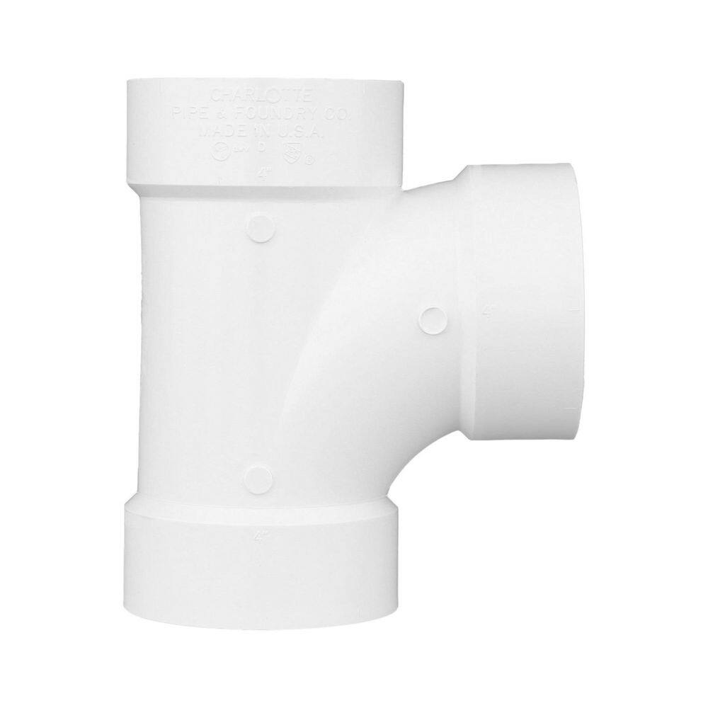 Charlotte Pipe 1-12 in. PVC DWV Sanitary Tee PVC004000800HD