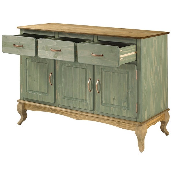 Wood Buffet Sideboard Green | Furniture Dash