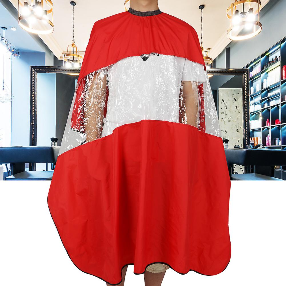 Professional Hairdressing Apron Hair Cutting Dyeing Gown Cape For Home Barber Shop Redred