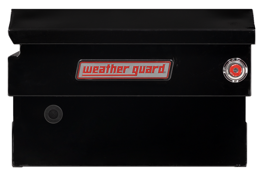 Weather Guard Saddle Truck Tool Box Steel Compact Gloss Black