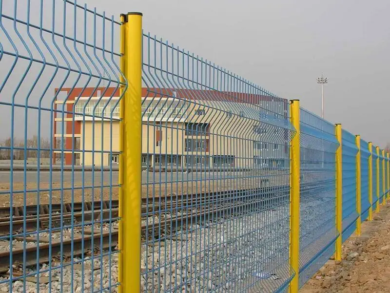 factory supply speed hot dipped 3d curved triangle bended fence welded wire Garden panel galvanized wire mesh fence