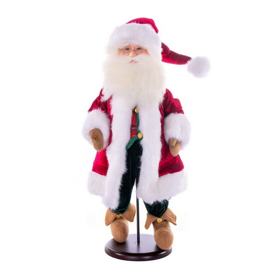 Vickerman KV210718 18 Red Plaid Velvet Santa Doll...