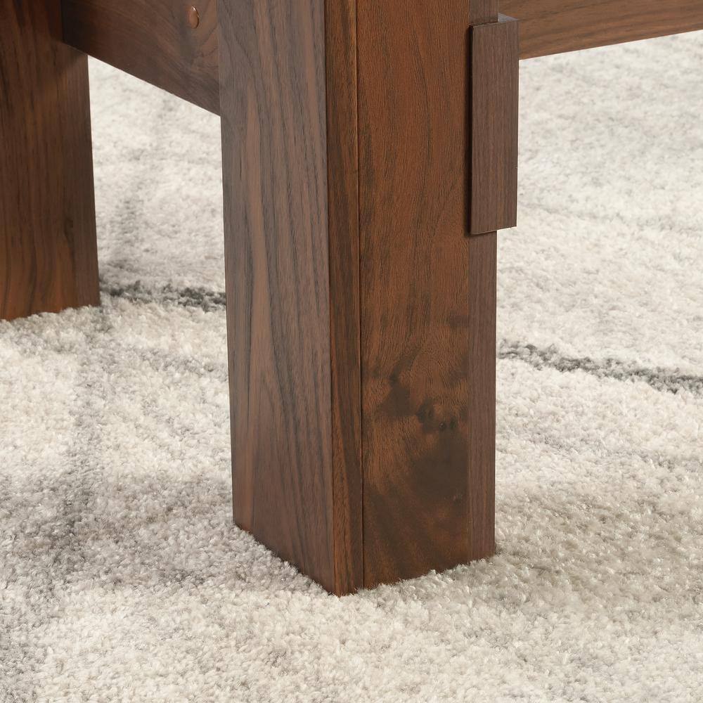 SAUDER Boone Mountain 55.118 in. Rectangle Grand Walnut Engineered Wood Top (Seats 4) 432077