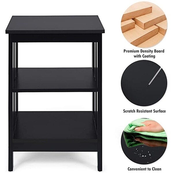 3-Tier End Table Set of 2