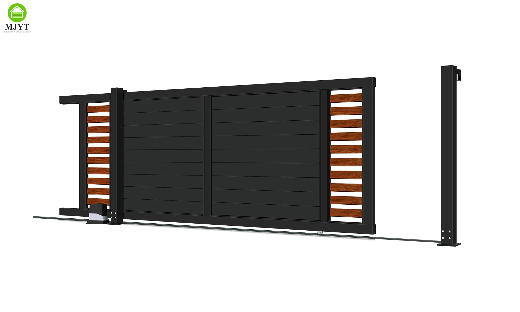 High Quality Aluminum Sliding Gate foshan  Factory Supply Driveway Sliding Gates  Electric Automatic Gates Sliding Driveway Gate