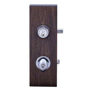 Copper Creek Egg Polished Stainless Entry Door Knob with Deadbolt EKDB141PS