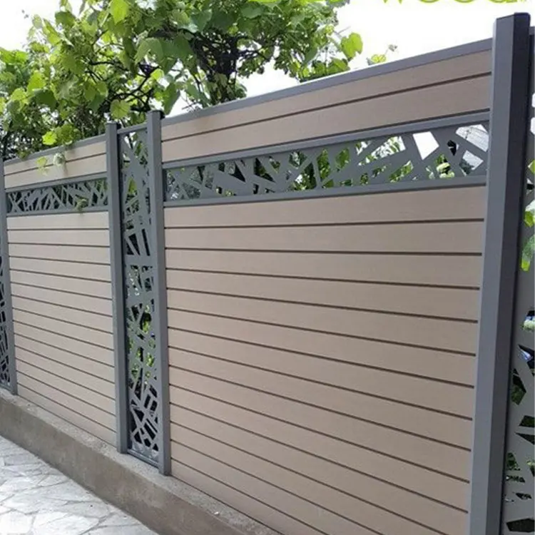 Factory Supplying Home Wpc Fence Panels Wood Plastic Composite Garden Fences