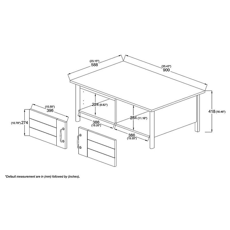 Baxton Studio Vaughan Coffee Table