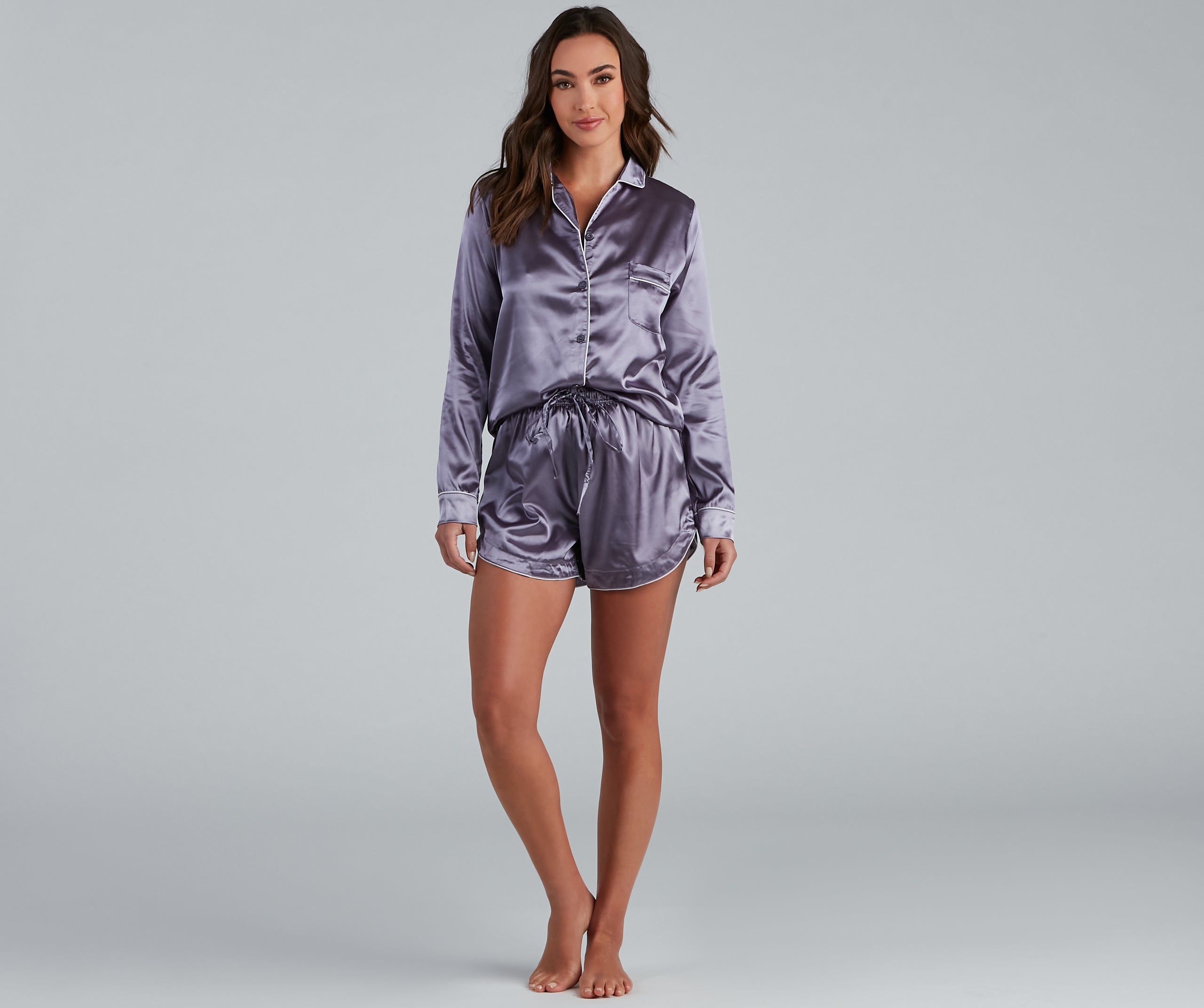 Bedtime Fave Satin Pajama Set