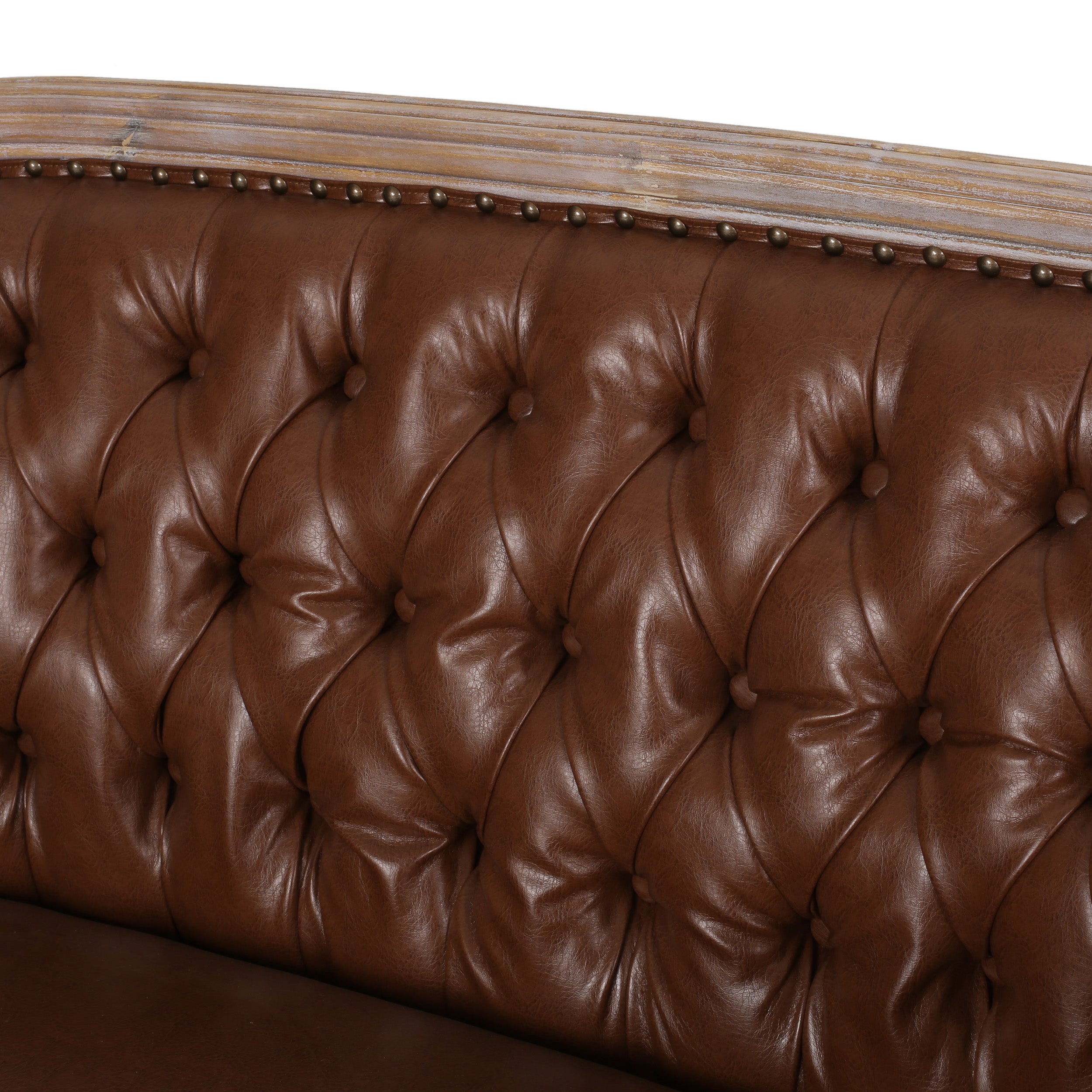 Megan Traditional Tufted Upholstered Loveseat