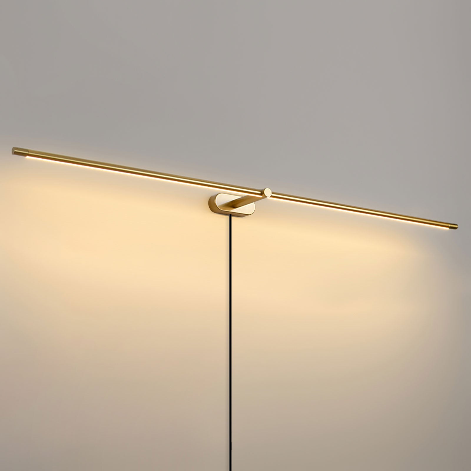 Minimalist Linear Plug-in Wall Lamp