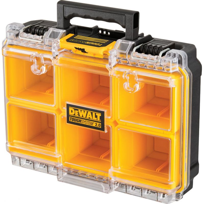 DW ToughSystem Deep Compact Toolbox Organizer Blackamp Yellow