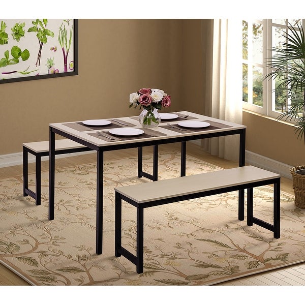 3 Piece Dining set with Two benches