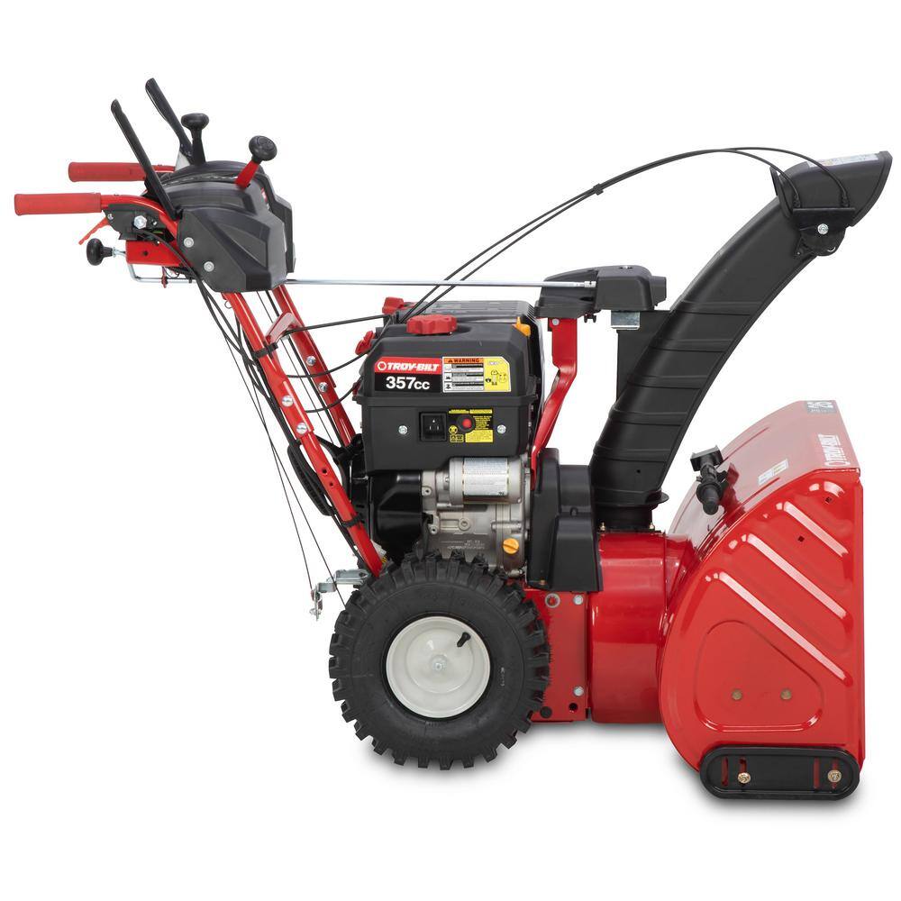 Troy-Bilt Vortex 26 in. 357 cc 3-Stage Self Propelled Gas Snow Blower with Electric Start Trigger Steering and Heated Grips Vortex 2610