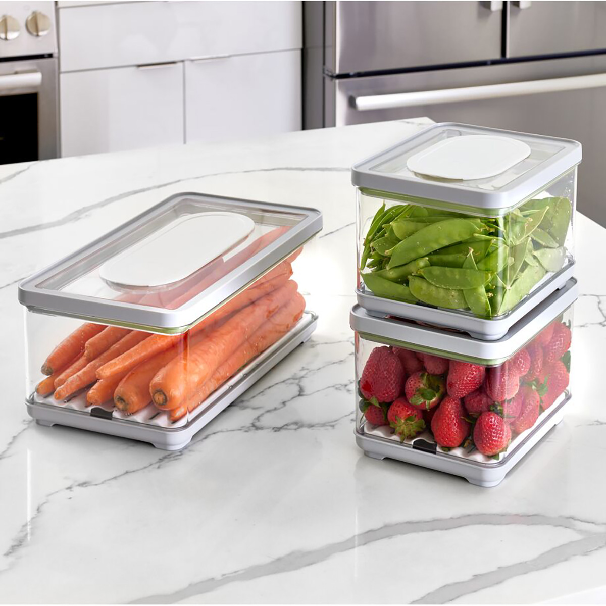 iDesign Rectangle Produce Keeper Set of 3