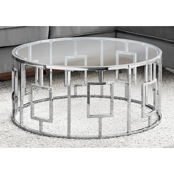 Coffee Table， Accent， Cocktail， Round， Living Room， 36