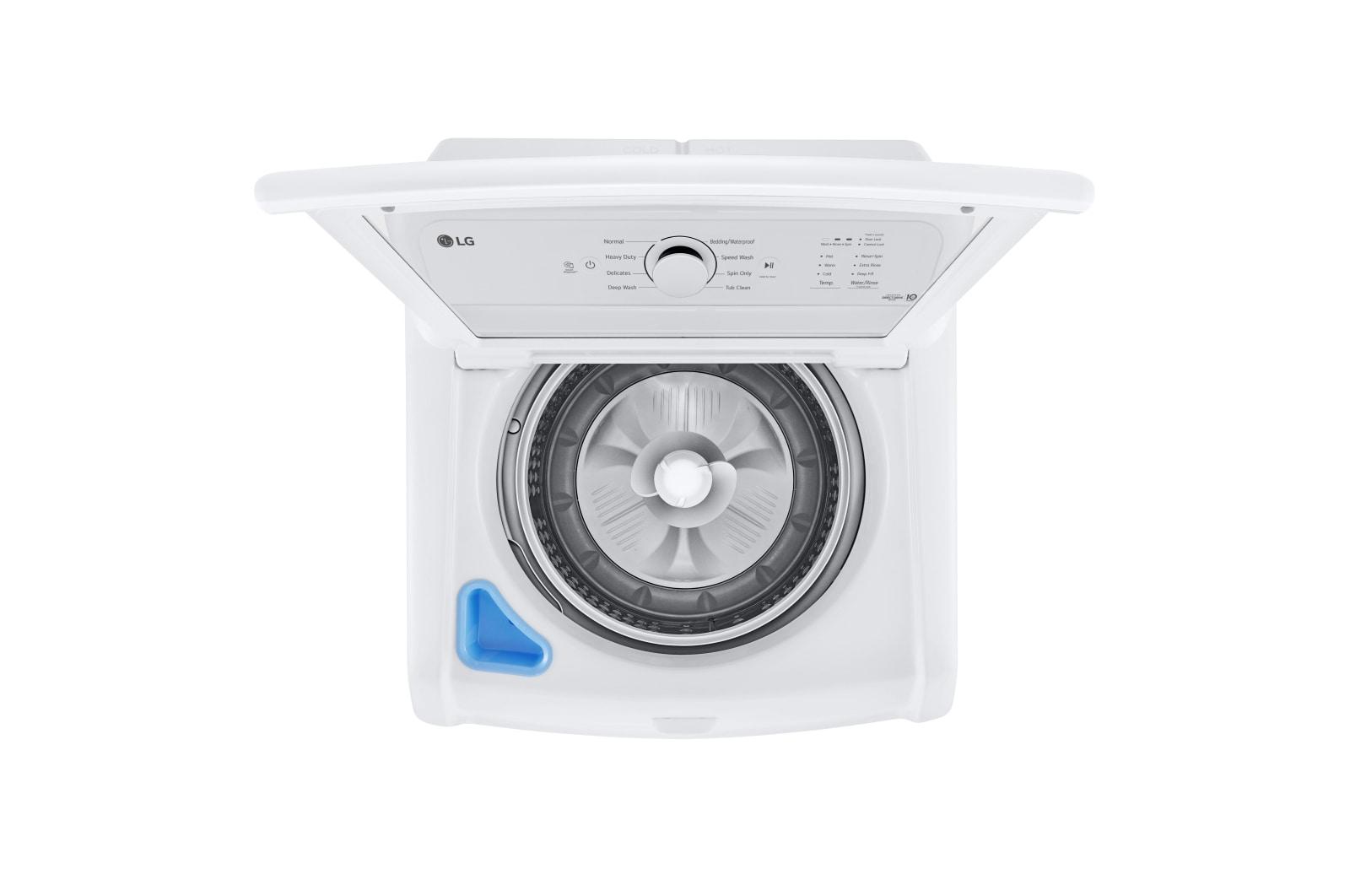 Lg WT6105CW 4.1 Cu. Ft. Capacity Top Load Washer With Agitator And Slamproof Glass Lid