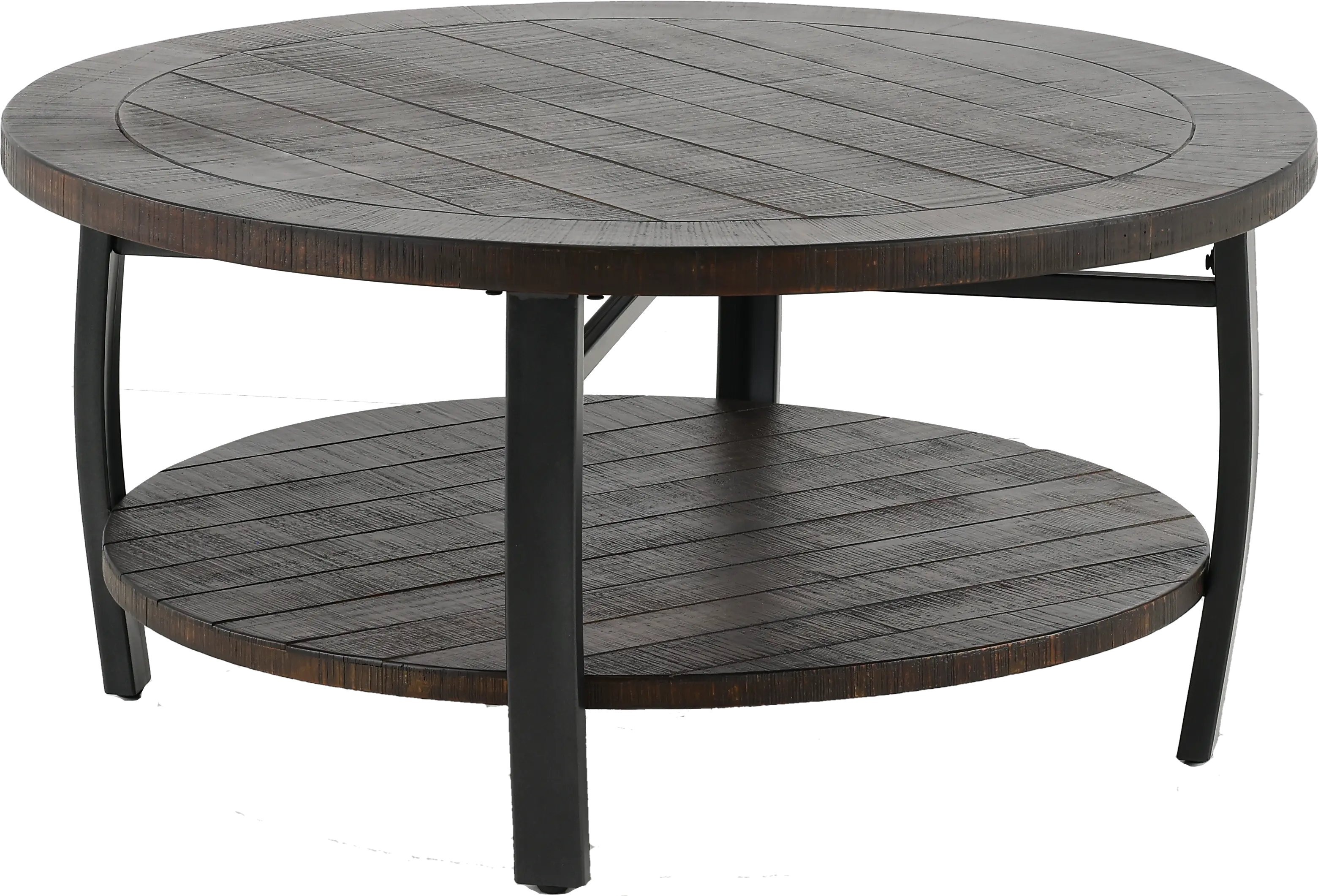 Homestead Tobacco Brown Round Coffee Table