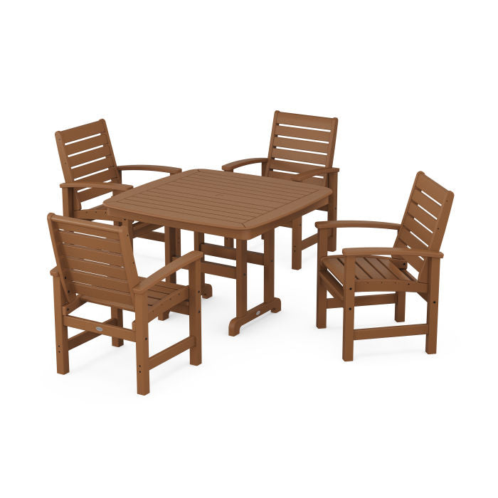 Polywood Signature 5-Piece Dining Set with Trestle Legs PWS931-1