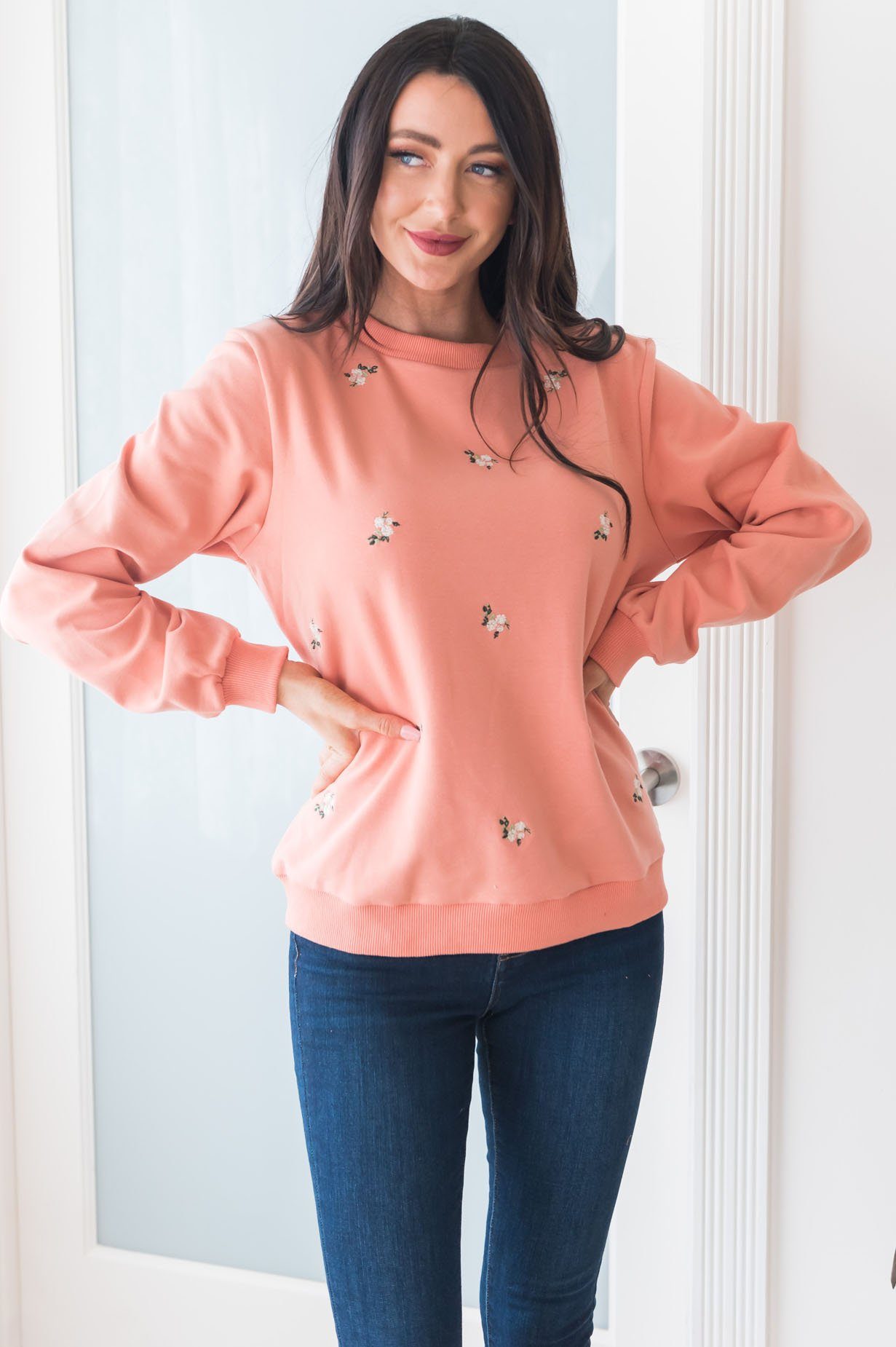 Blooming Bouquet Modest Sweatshirt