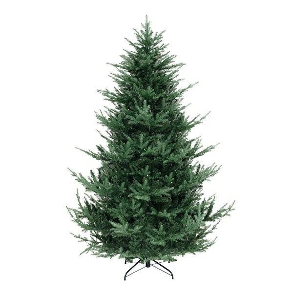 PreLit Artificial Hinged Xmas Tree with PVC and PE Branch Tips for Holiday Decor