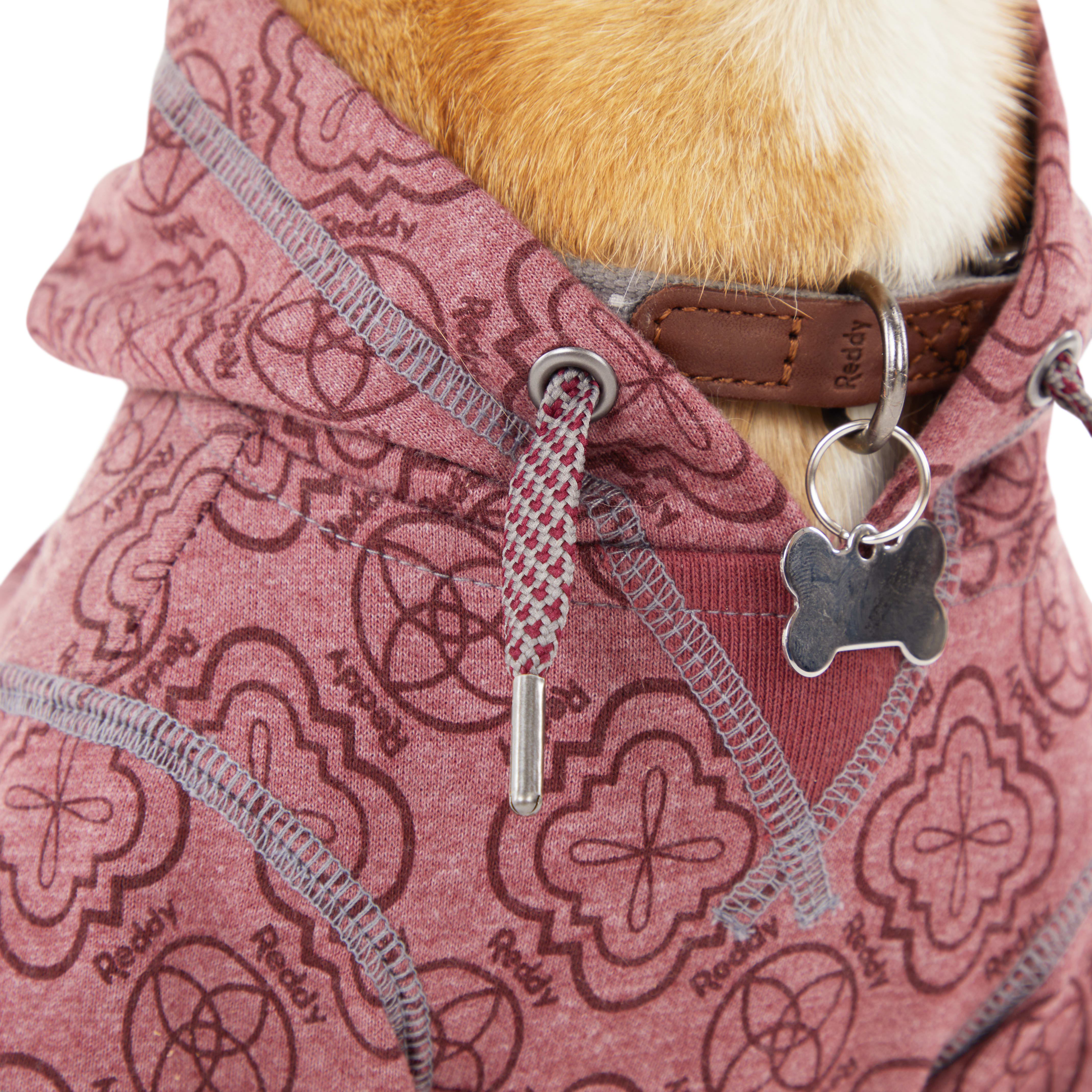 Reddy Pink Dog Hoodie， X-Small