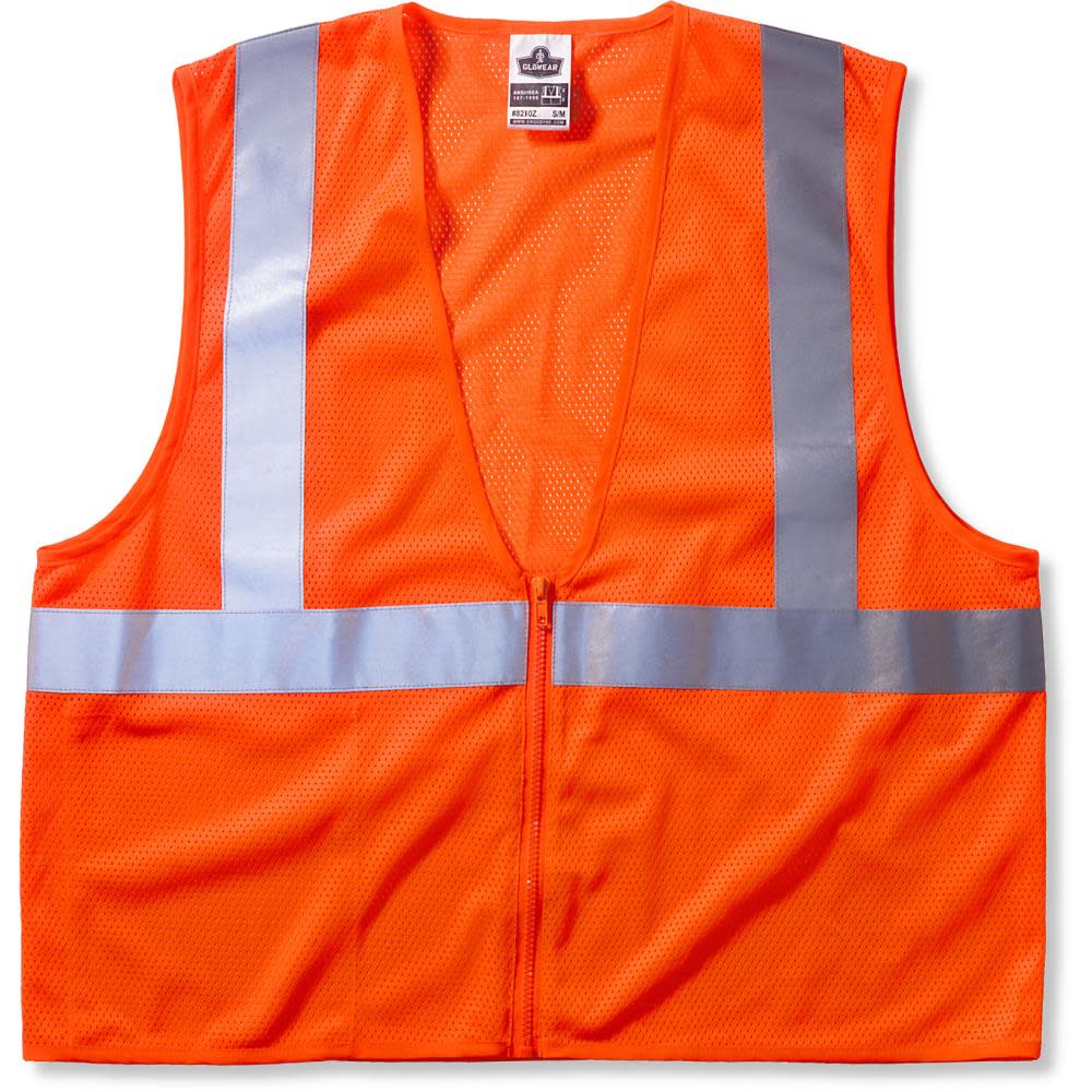 GloWear 8205Z Orange Class 2 Hi-Vis Vest - L/XL