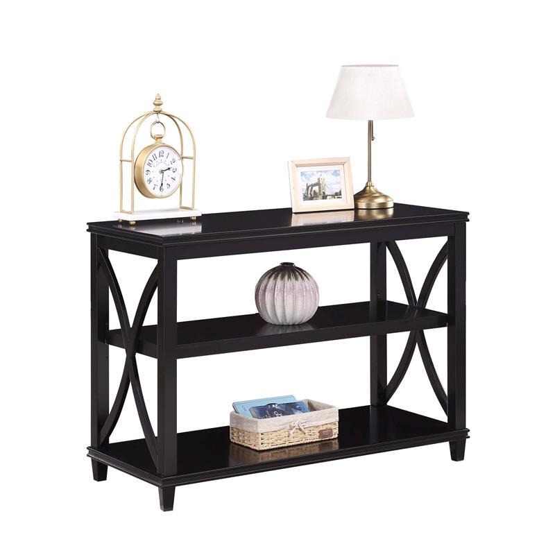 Convenience Concepts 602099BL Florence Console Table， Black