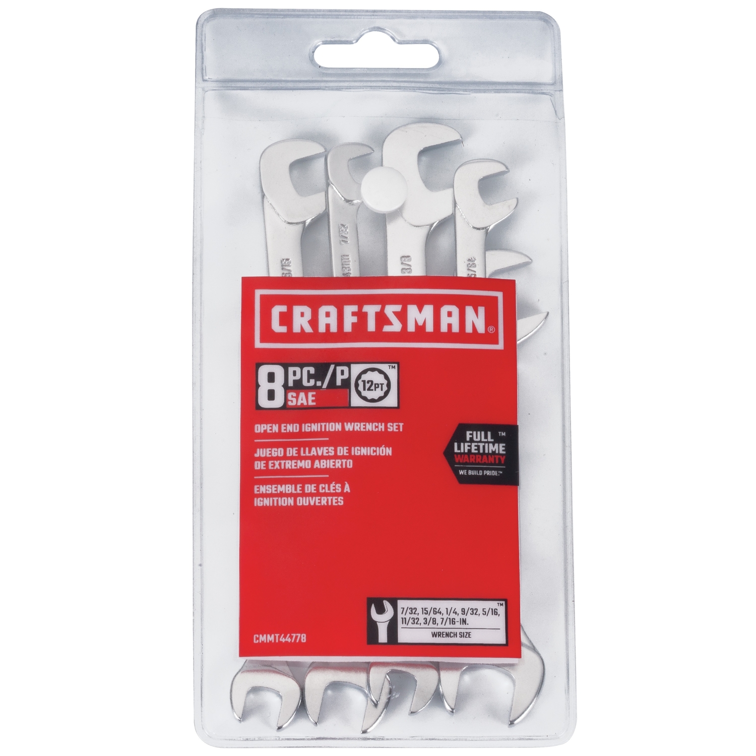 Craftsman SAE Ignition Wrench Set 8 pc