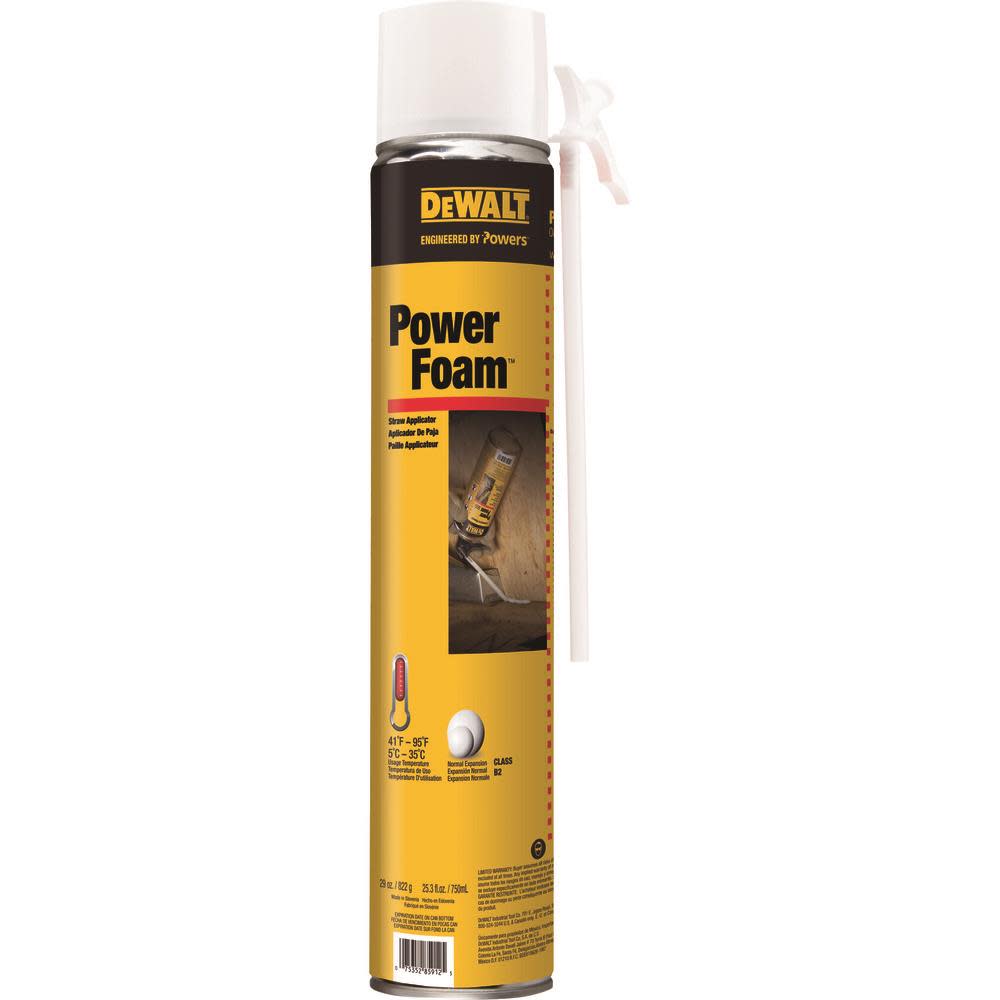 DEWALT Expansion Foams POWERFOAM 29OZ. (750ML) 08132N-PWR from DEWALT