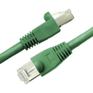 NTW 5 ft. Cat6a Snagless Shielded (STP) Network Patch Cable Green 345-S6A-005GN