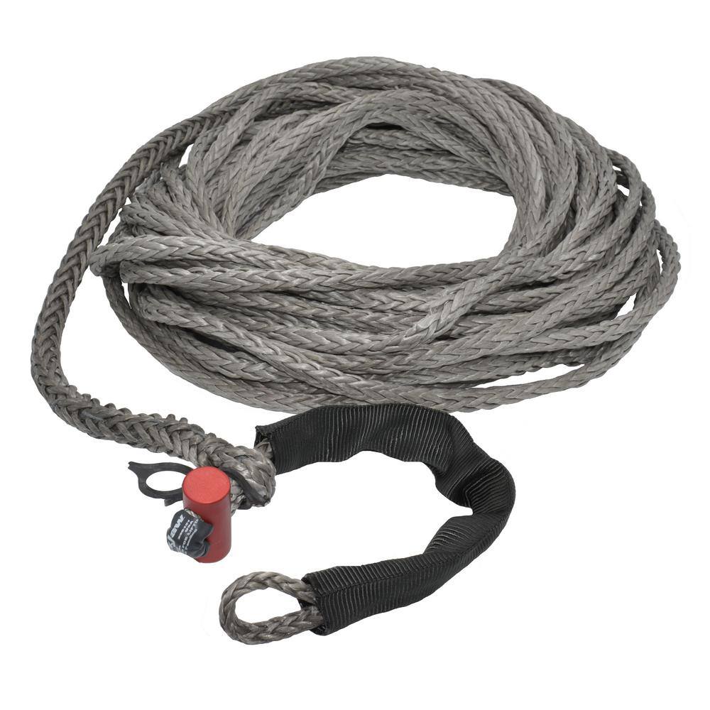 LockJaw 716 in. x 75 ft. Synthetic Winch Line Extension with Integrated Shackle 21-0438075