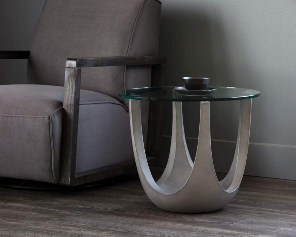 Sunpan Solterra Lia Side Table   Industrial   Side Tables And End Tables   by Unlimited Furniture Group  Houzz