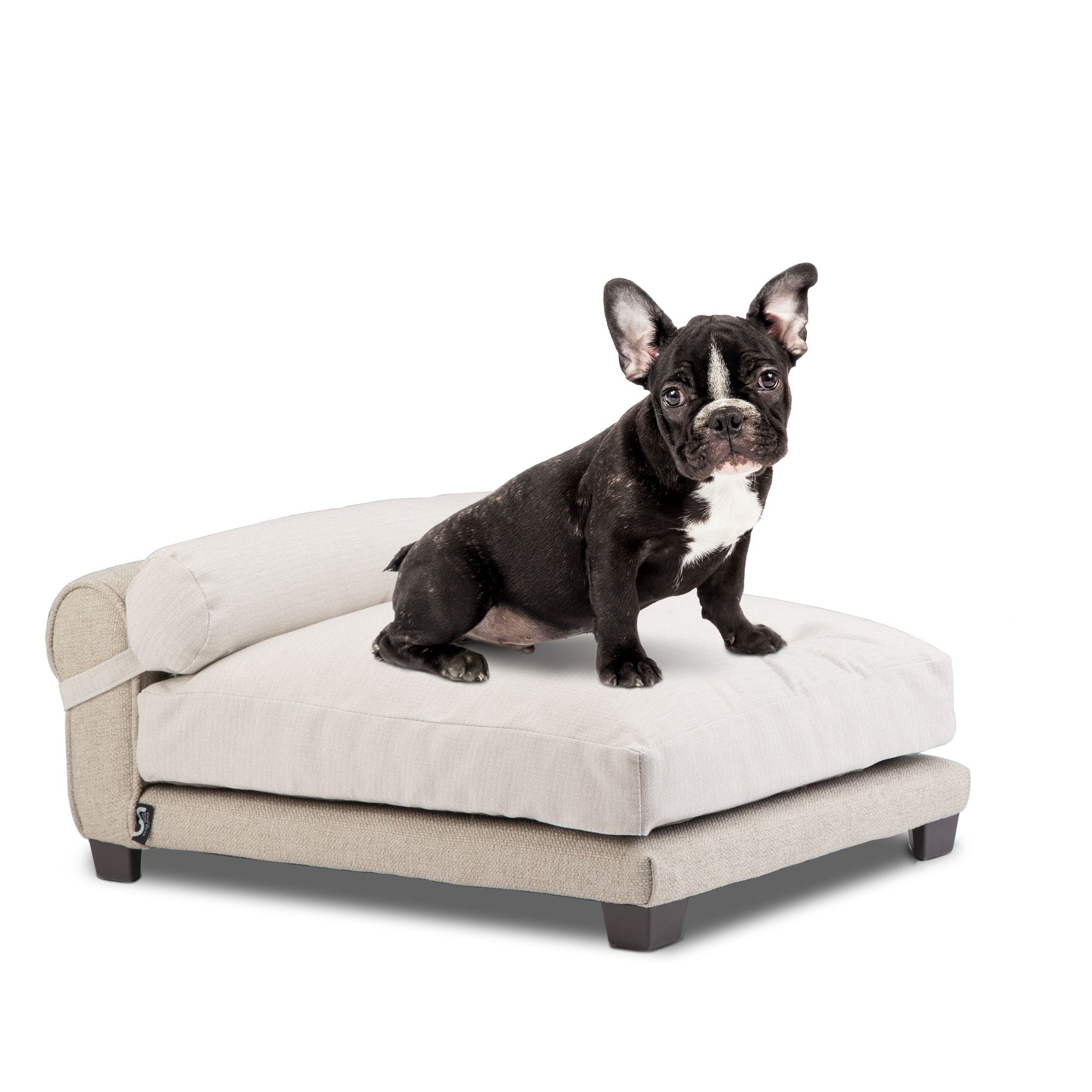 Club Nine Pets Belmont Orthopedic Dog Bed， Medium， Linen.