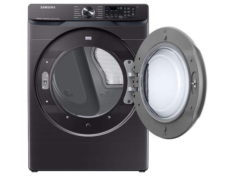 Samsung DVE50A8500V 7.5 Cu. Ft. Smart Electric Dryer With Steam Sanitize+ In Brushed Black