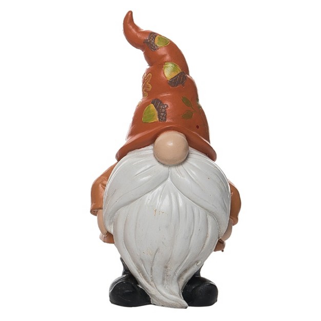 Transpac Resin 8 25 In Multicolored Harvest Acorn Gnome Figurine