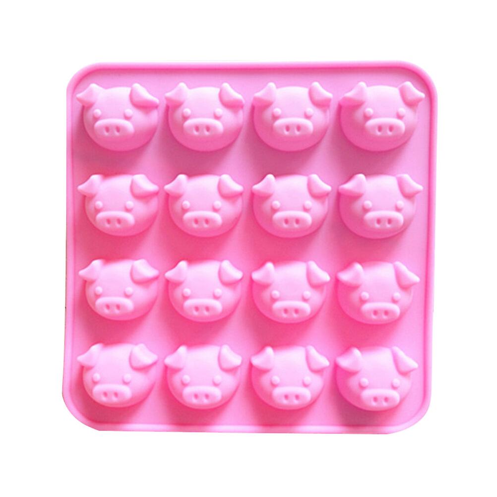 1 Pc 16 Little Pigs Mold Silicone Mold Cake Decorating Tools For Cake Chocolate Candy(17x17x1.8cm)