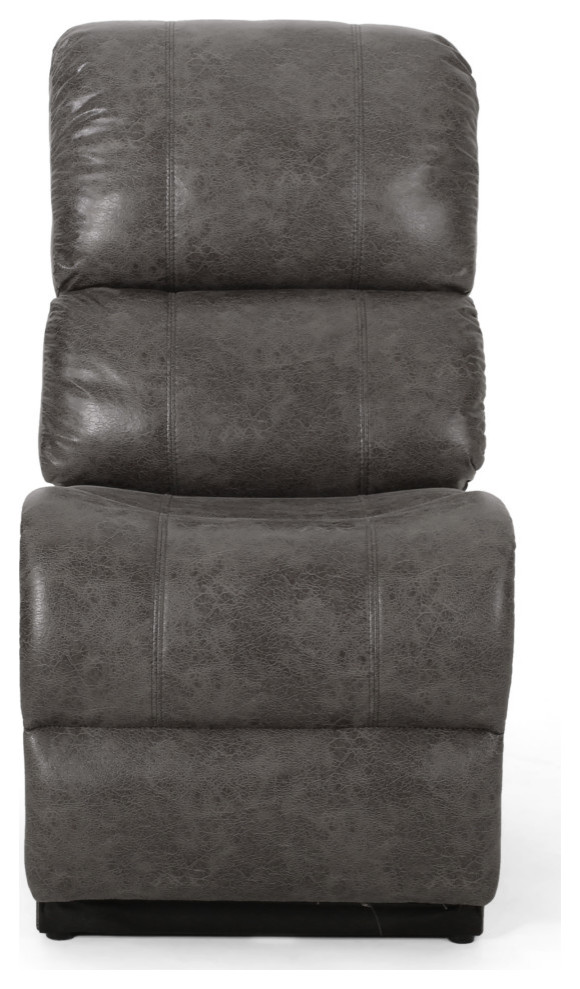 Lunsford Fabric Theatre Seating Recliner   Contemporary   Theater Seating   by GDFStudio  Houzz