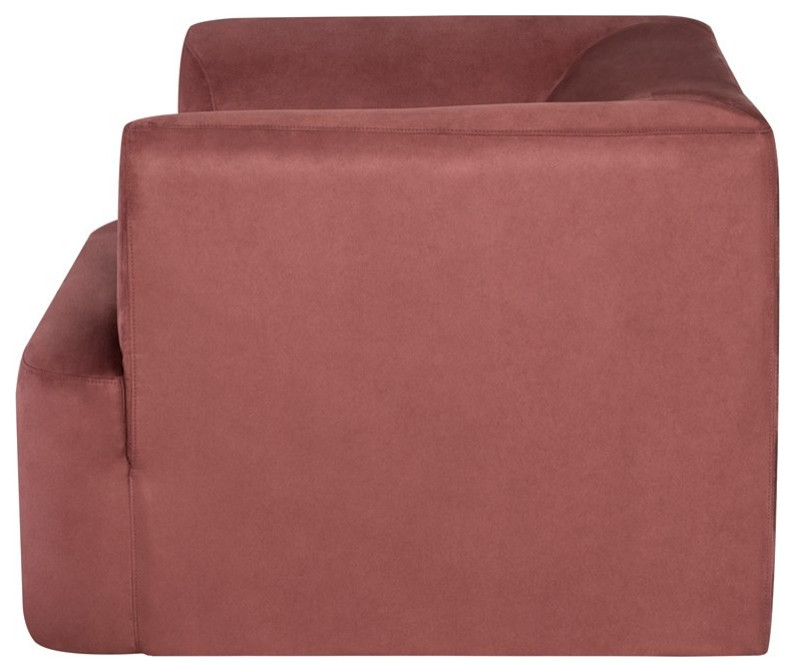 Evander Occasional Chair chianti microsuede   Contemporary   Armchairs And Accent Chairs   by Virgil Stanis Design  Houzz