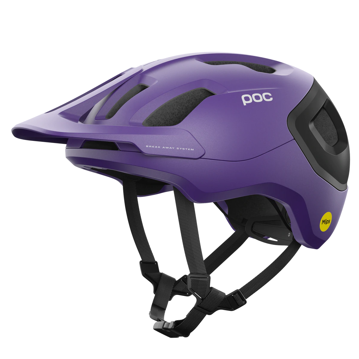 POC Axion Race MIPS MTB Helmet - Sapphire Purple-Uranium Black Metallic-Matt