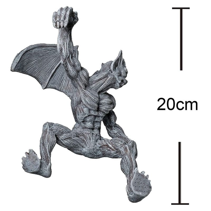 tsondianz Gargoyle Garden Statue, Gargoyle Statue, Wall Hanging Ornaments Art Sculpture for Garden,Yard Patio, Porch, Fence Decoration