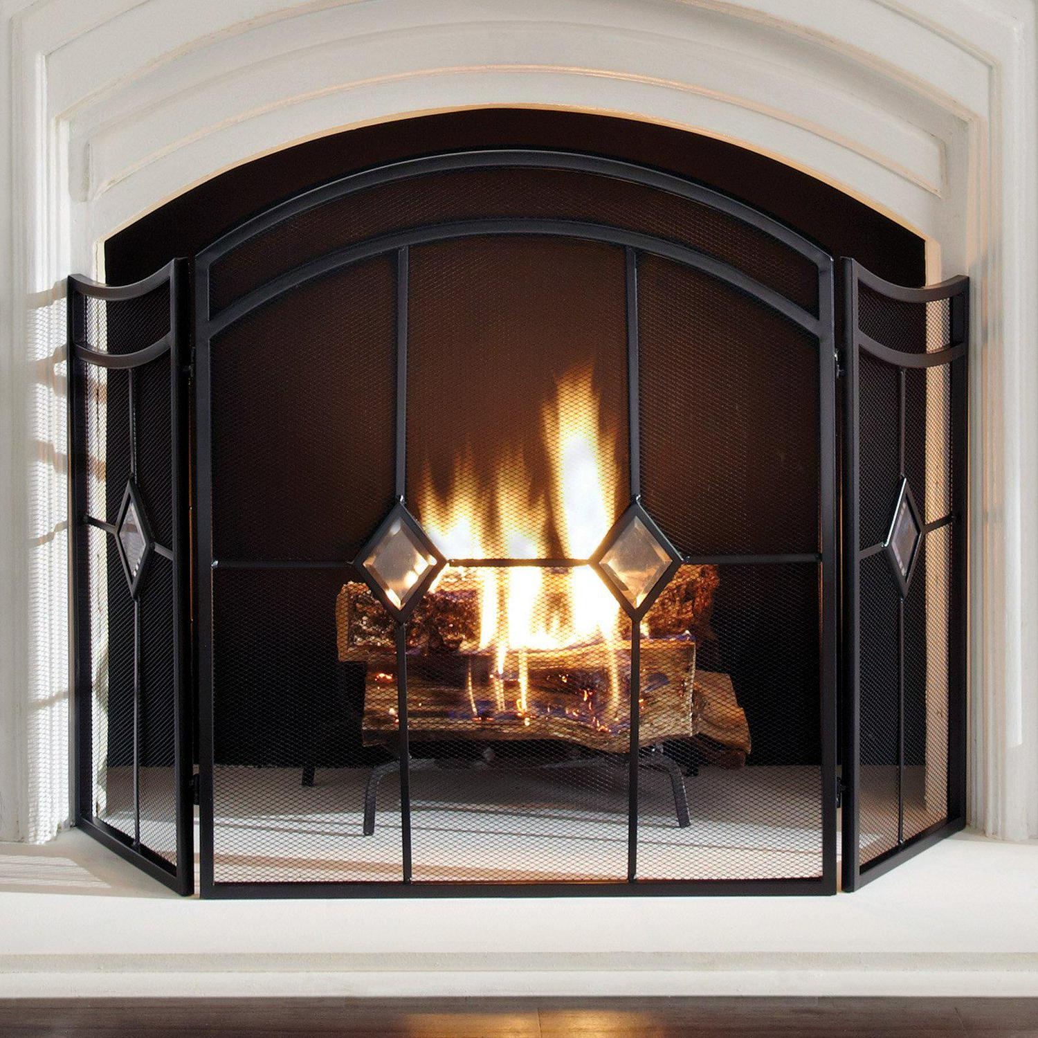 Pleasant Hearth FA328S Diamond Steel Fireplace Screen