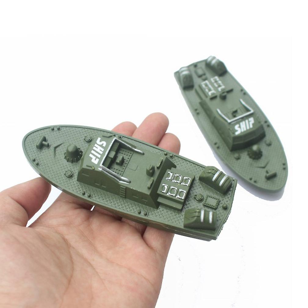 Double Side Simulation Speedboat Army Model War Play Set 13cm