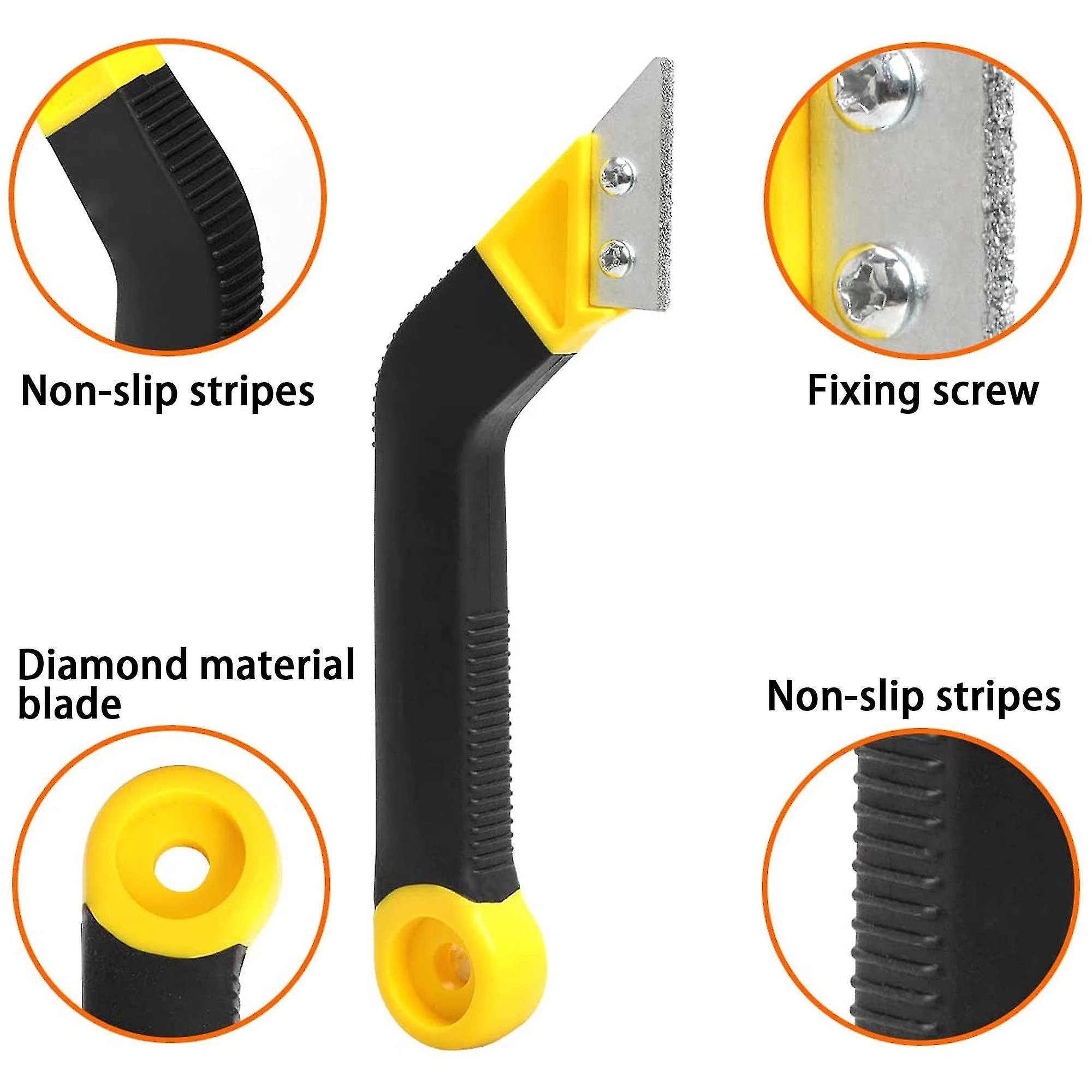 Grout Remover Tool， Grout Scra Tool With 3 Replacement Blades， Grout Removal Tools For Floor Tile Cleaning