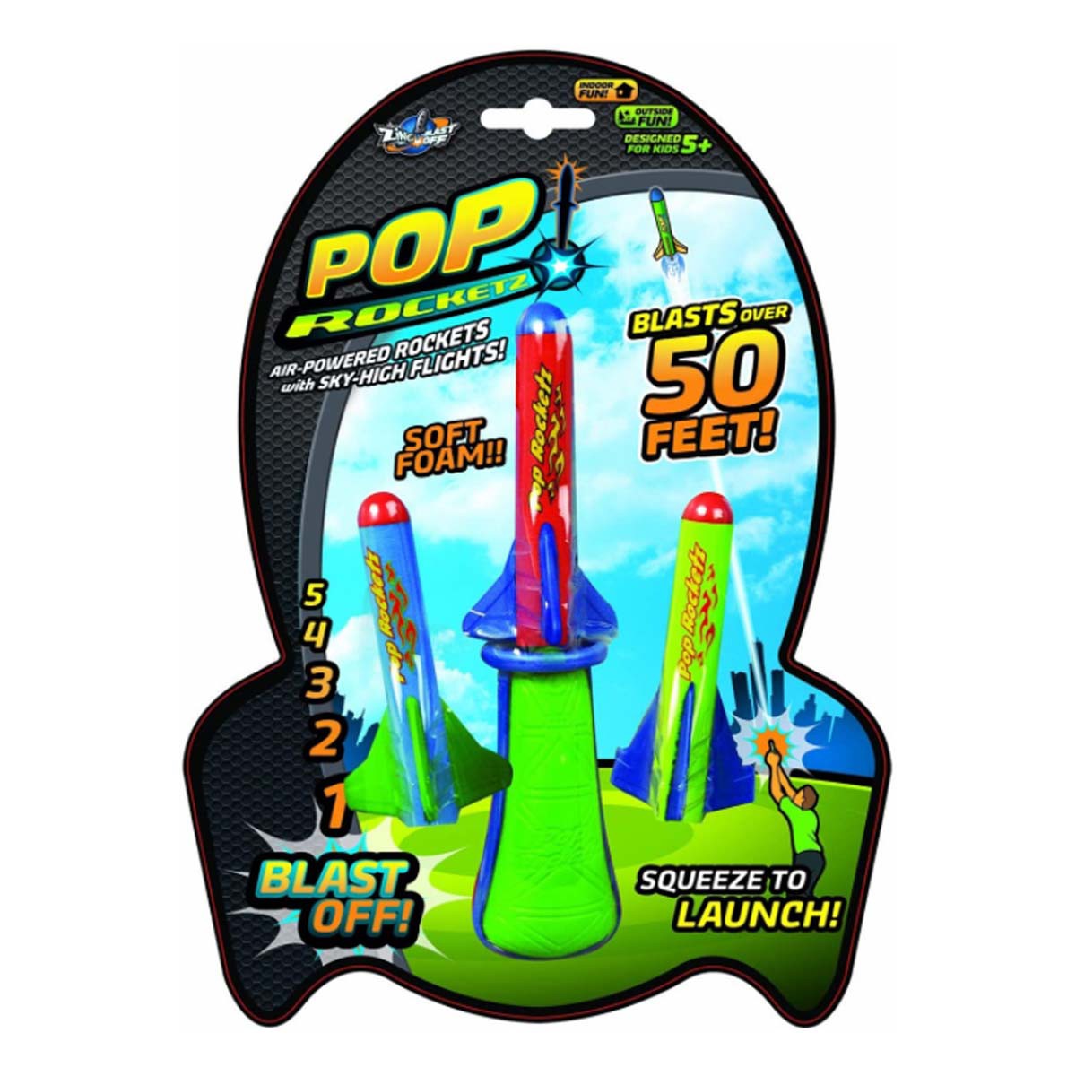 Zing Blast Off Pop Rocketz Playset