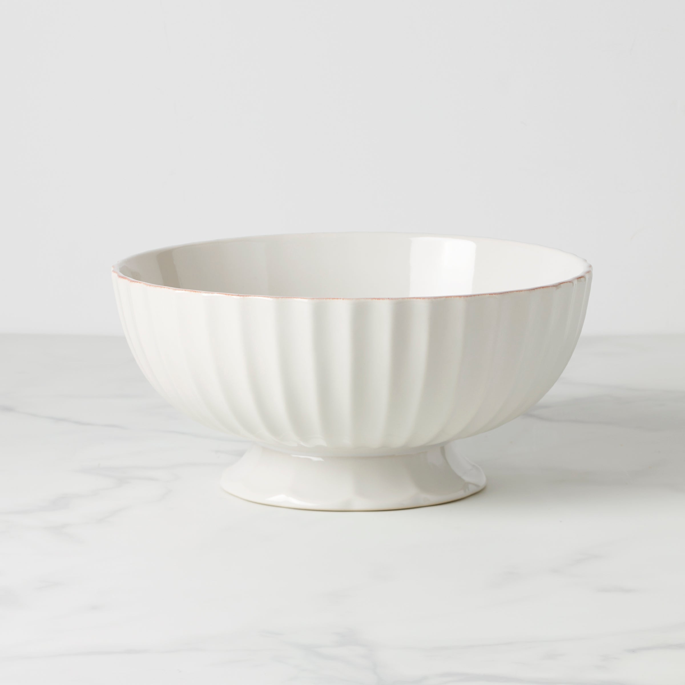 French Perle Scallop Centerpiece Bowl