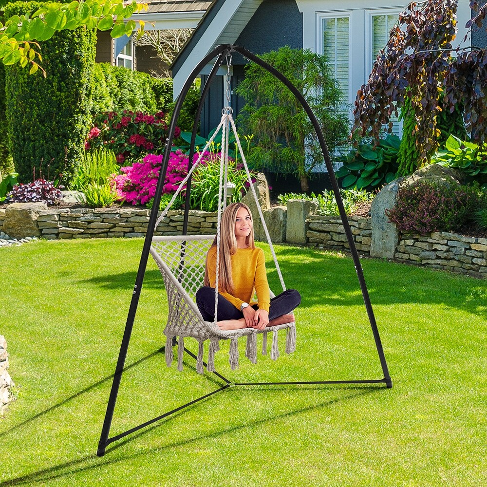 Tripod Hanging Chair Stand Frame for Hanging Chairs  Swings  Saucers  Loungers  Cocoon Chairs  Great for Indoor/Outdoor Use